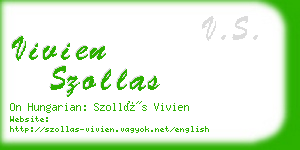 vivien szollas business card